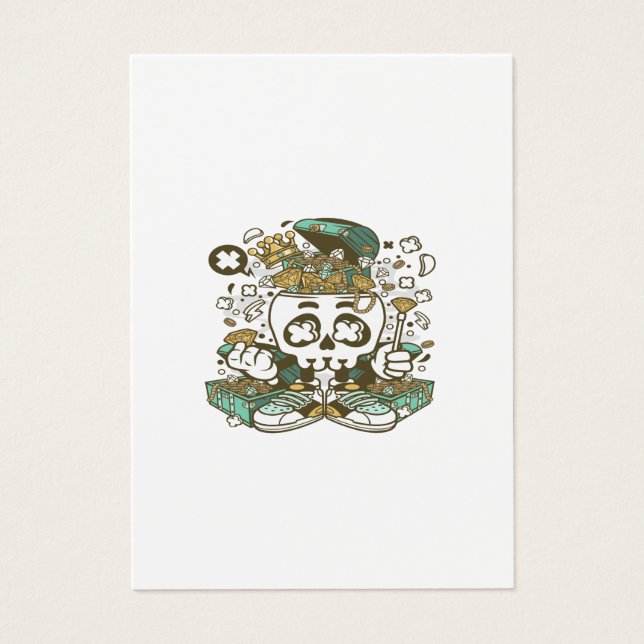 Cartes De Visite Treasure Skull (Devant)