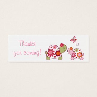 Cartes De Visite Trendy Tropical Turtle Baby shower Favoriser les é