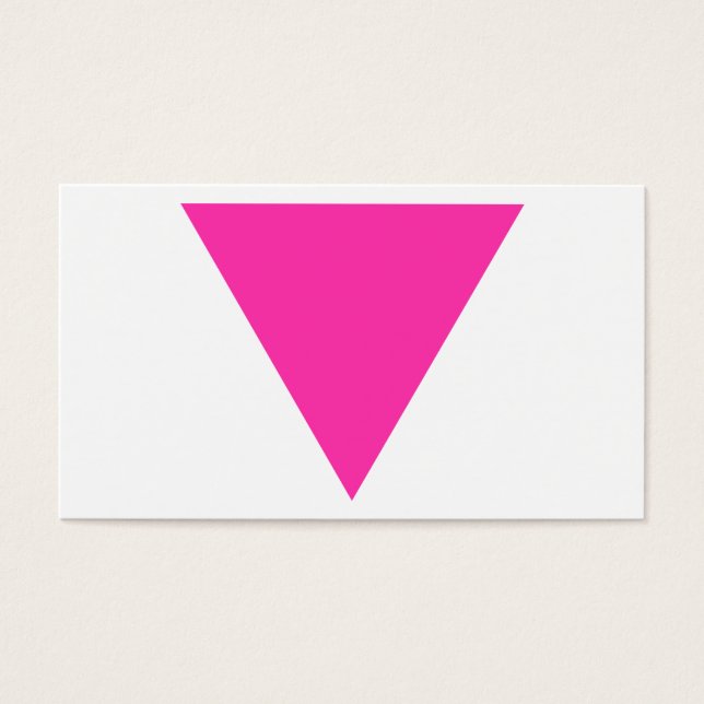 Cartes De Visite triangle rose (Devant)