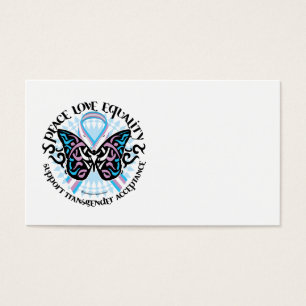 Cartes De Visite Tribal de papillon de transsexuel