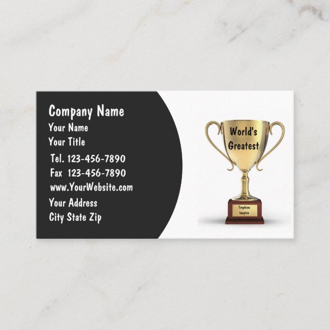Cartes de visite Trophée (Devant)