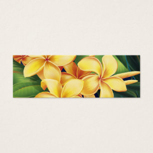 Cartes De Visite Tropical Paradise Plumeria Signet