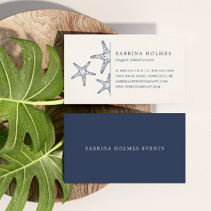 Cartes de visite Tropical Starfish Marine