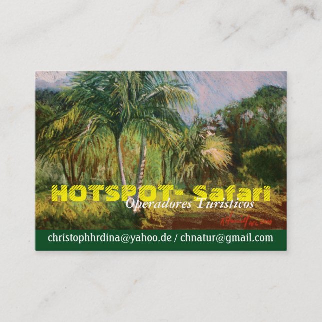 Cartes de visite tropicaux (Devant)