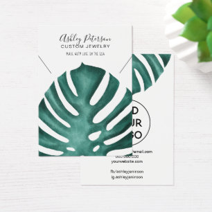 Cartes De Visite tropstera monstera logo jewelladisplay