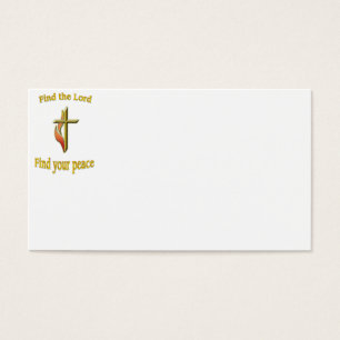Cartes De Visite Trouvez le Seigneur pour trouver votre paix