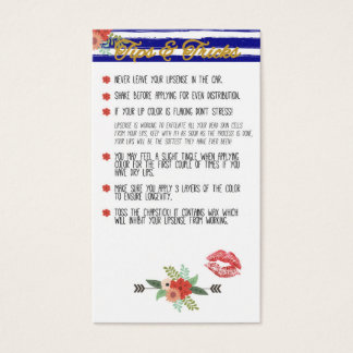 Cartes De Visite Trucs et astuces Lèvres sens marine or