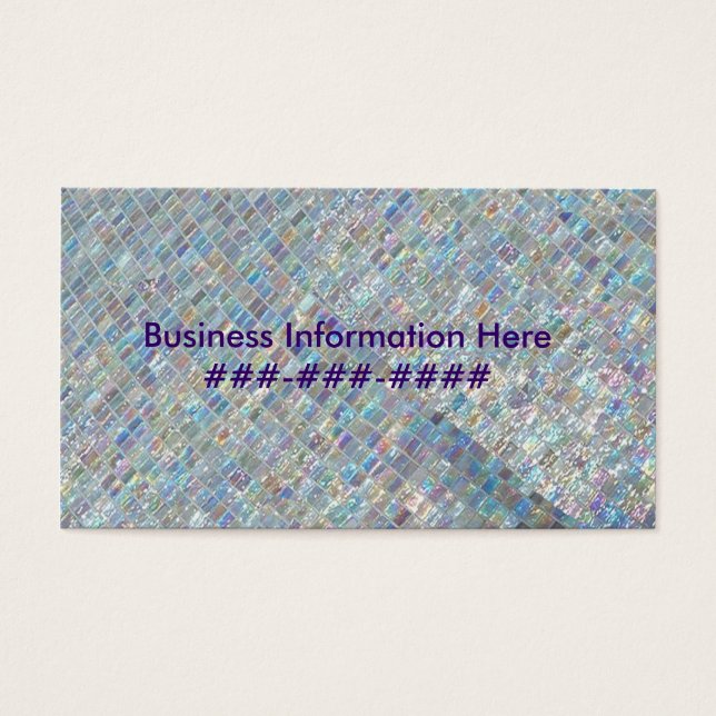 Cartes De Visite Tuile Irridescente (Devant)