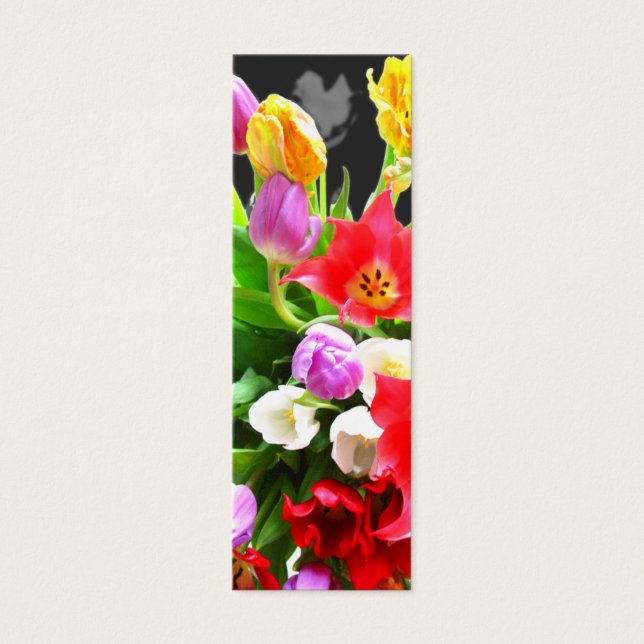 Cartes De Visite Tulipes de printemps (Devant)