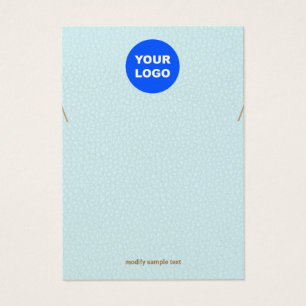 Cartes De Visite Turquoise Ajouter Logo Collier Bracelet Afficher