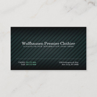 Cartes de visite turquoise Armani