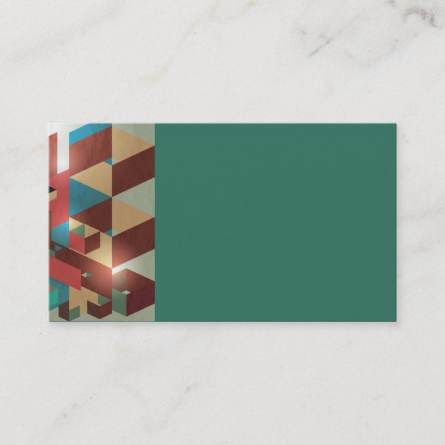 Cartes de visite turquoises (Devant)
