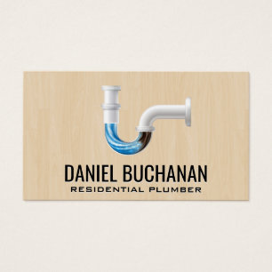 Cartes De Visite Tuyau de drainage bloqué   Services de plomberie