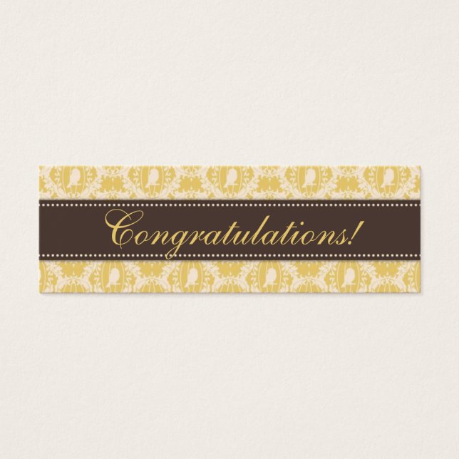 Cartes De Visite Tweet Tweet Bébé Skinny Cadeau Balise 3 (Devant)