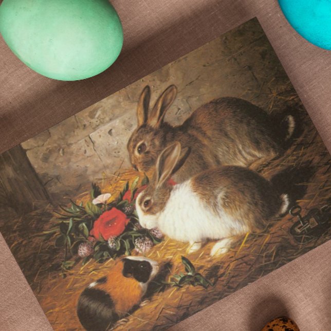 Cartes De Visite Two Rabbits and a Guinea Pig (Créateur téléchargé)