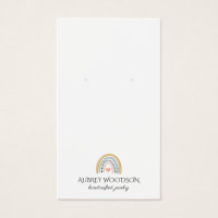 Typographie Arc-en-ciel Logo d'oreille Bijoux affi