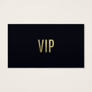 Cartes De Visite Typographie élégante de l'aluminium "VIP" de