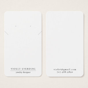 Cartes De Visite Typographie minimale simple Elevage de collier bij
