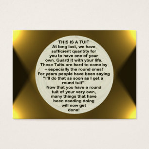 Cartes De Visite Un ATC rond de ~ de Tuit