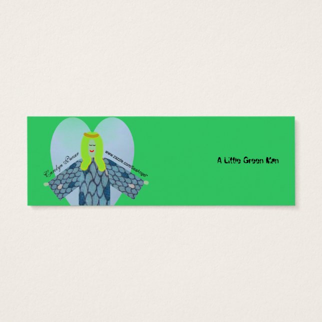 Cartes De Visite Un Petit Homme Vert, Mini Signets (Dos)