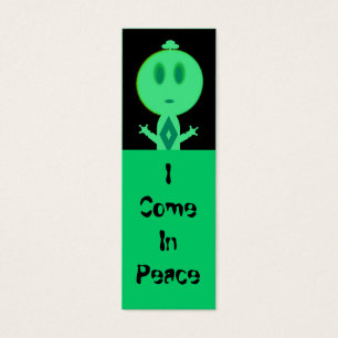Cartes De Visite Un petit homme vert, mini signets