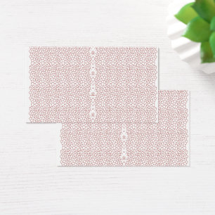 Cartes De Visite Un tapis vibrant avec un mot géométrique complexe