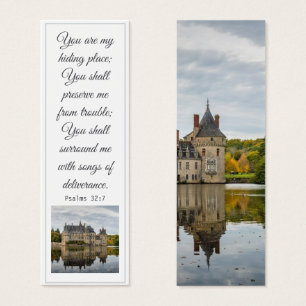 Cartes De Visite Une vieille tour Vintage d'automne Élégante Bible