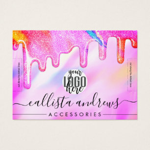 Cartes De Visite Unicorn Holographic Parties scintillant Drivers Lo