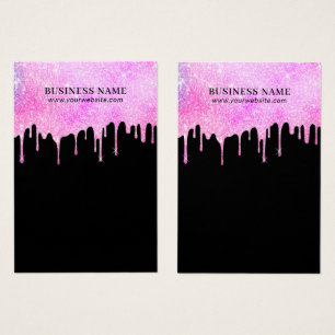 Cartes De Visite Unicorn Ombre modernes gouttes à oreille affichage