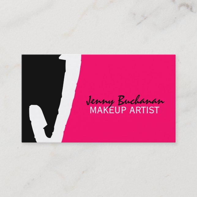 Cartes de visite uniques de monogramme (Devant)