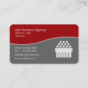 Cartes de visite uniques pour agence d'emploi