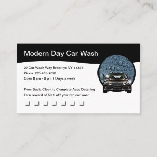 Cartes de visite uniques pour lavage automobile