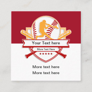 Cartes de visite uniques pour les scouts de baseba