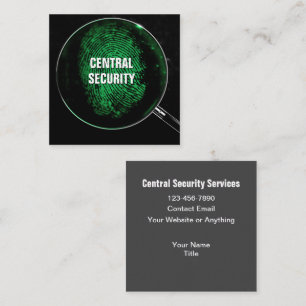 Cartes de visite uniques pour services de sécurité