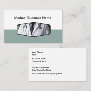 Cartes de visite uniques sur le thème médical