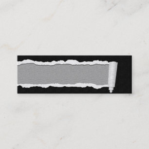 Cartes de visite Unisex en papier déchiré person