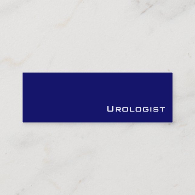 Cartes de visite Urologistes blancs de la marine (Devant)