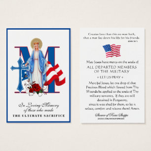 Cartes De Visite USA Military Remembrance Memorial Religious