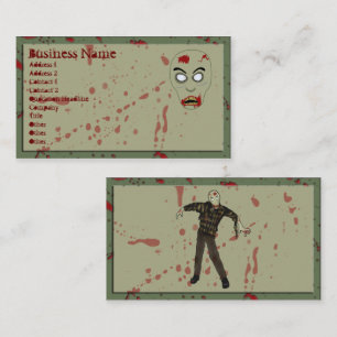 Cartes de visite v2 de zombi