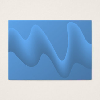 Cartes De Visite Vague Bleue Conception d'image Abstraite.