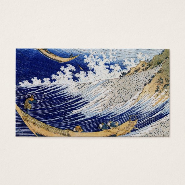 Cartes De Visite Vague et pêcheurs (Devant)