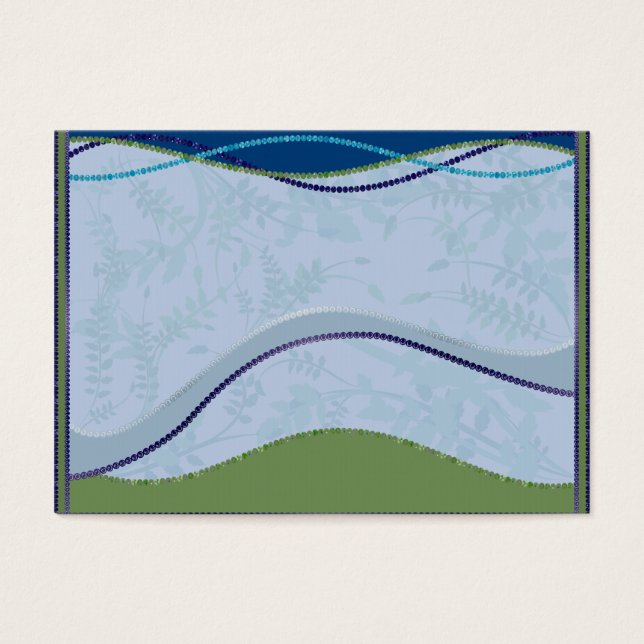Cartes De Visite Vagues d'inspiration (Devant)