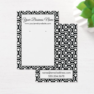 Cartes De Visite Vagues et points rétro Motifs Porte-cartes