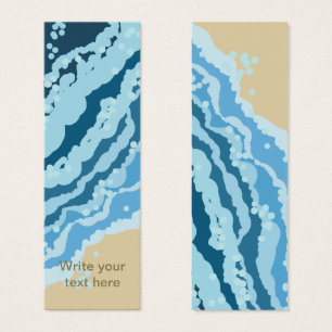 Cartes De Visite Vagues sur sable Abstrait