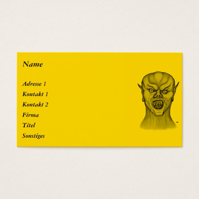 Cartes De Visite Vampire (Devant)