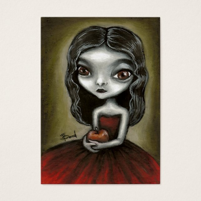 Cartes De Visite Vampire fille ACEO imprime (Devant)