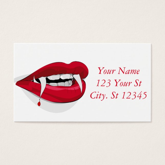 Cartes De Visite Vampire Smile Thunder_Cove (Devant)