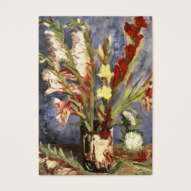 Cartes De Visite Vase avec Gladioli Vincent van Gogh (Devant)