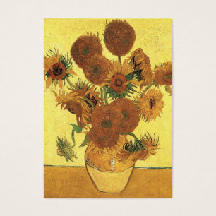 Cartes De Visite vase avec quinze tournesols, van Gogh