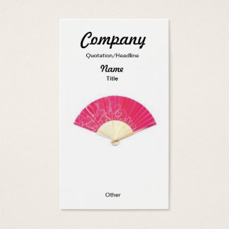 Cartes De Visite Ventilateur de coeur rouge oreilles personnalisées